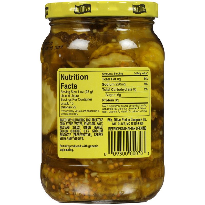 Mt. Olive Old-Fashioned Sweet Bread and Butter Pickle Chips - 16oz