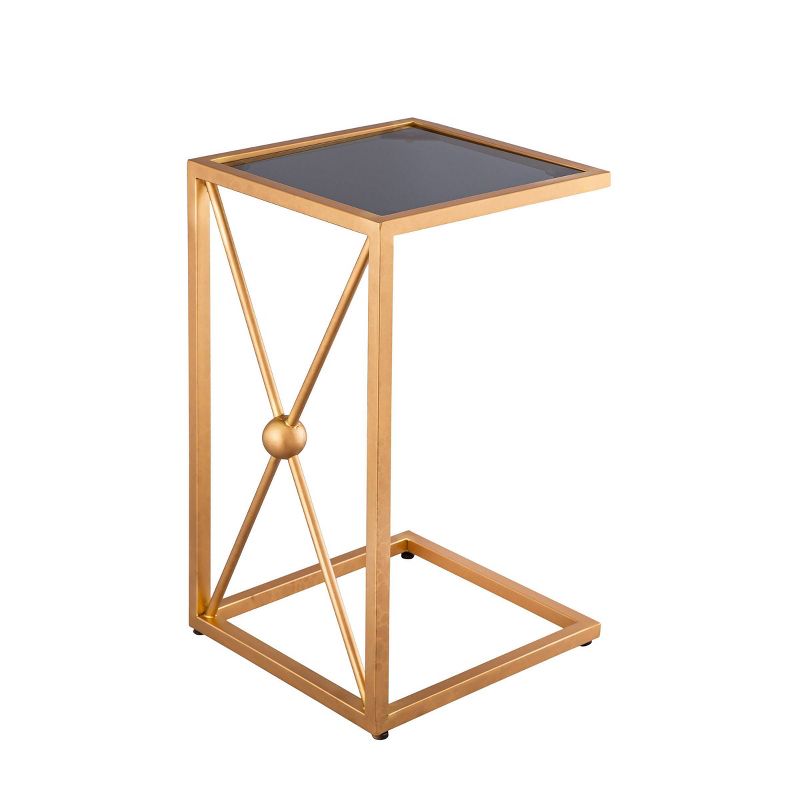 Marlow C Table with X Base Black/Gold - Carolina Chair & Table