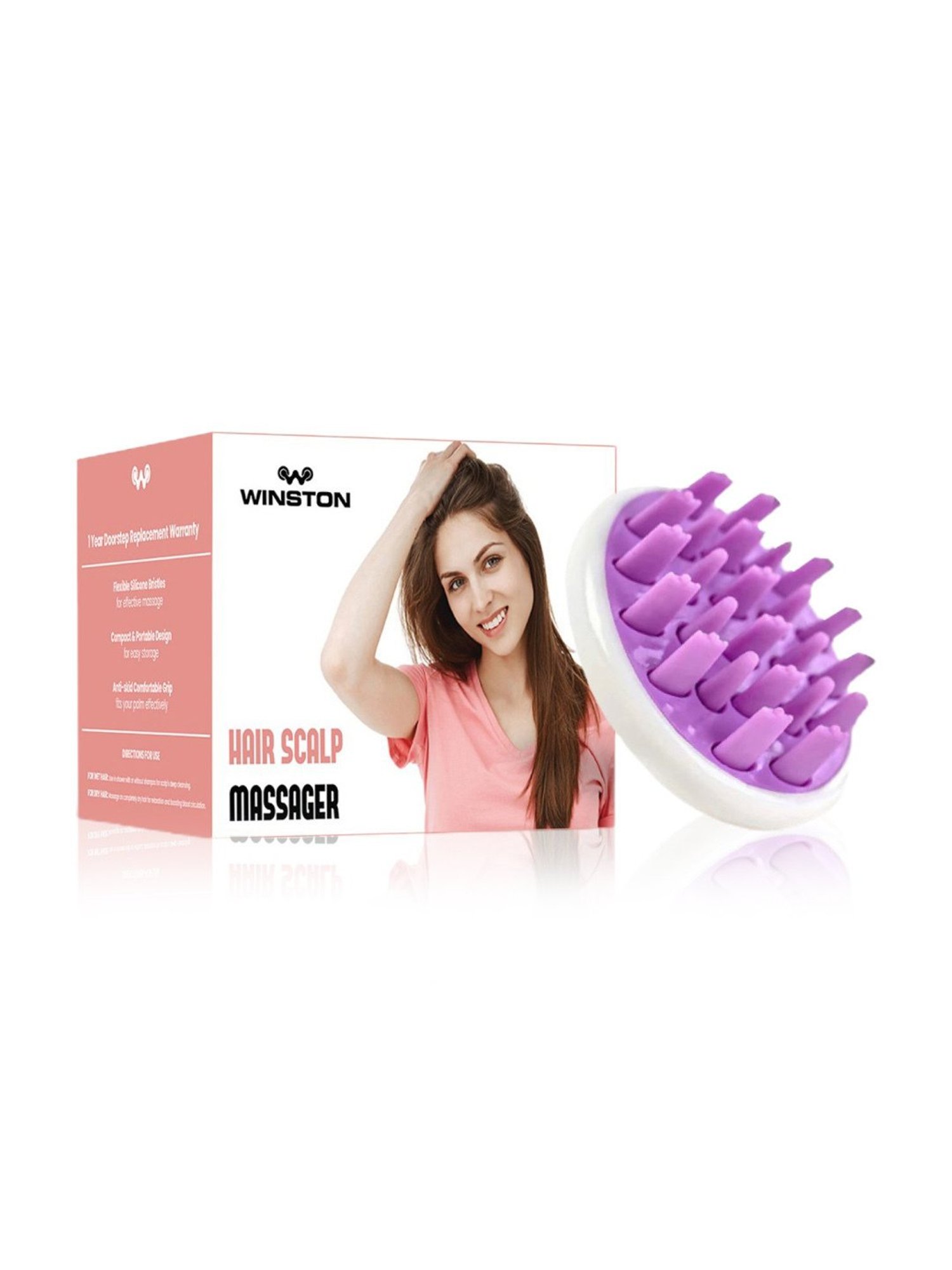 WINSTON Manual Hair Scalp Massager for Hair Growth & Head Massage