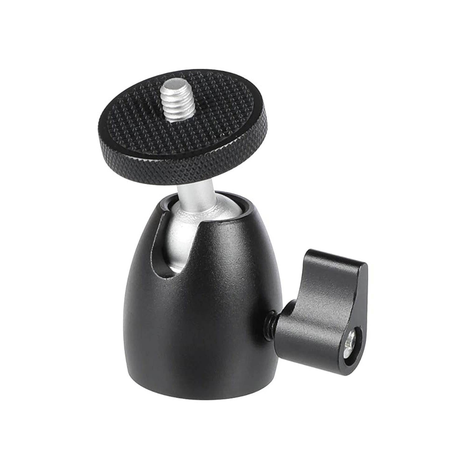 Kayulin Mini Ball Head with 1/4 inch Screw for Monopod Tripod Light Stand