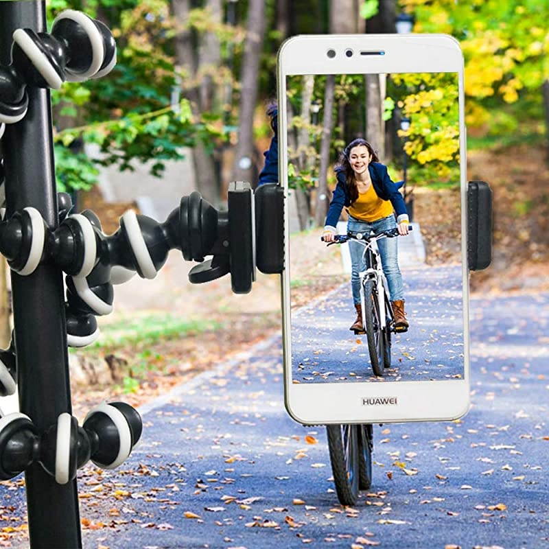 Portable Flexible Cell Phone Octopus Tripod Phone Holder Selfie Tripod with Wireless Bluetooth Remote ShutterExtendable Mount Holder for Universal Cell PhoneSmall Camera Medium