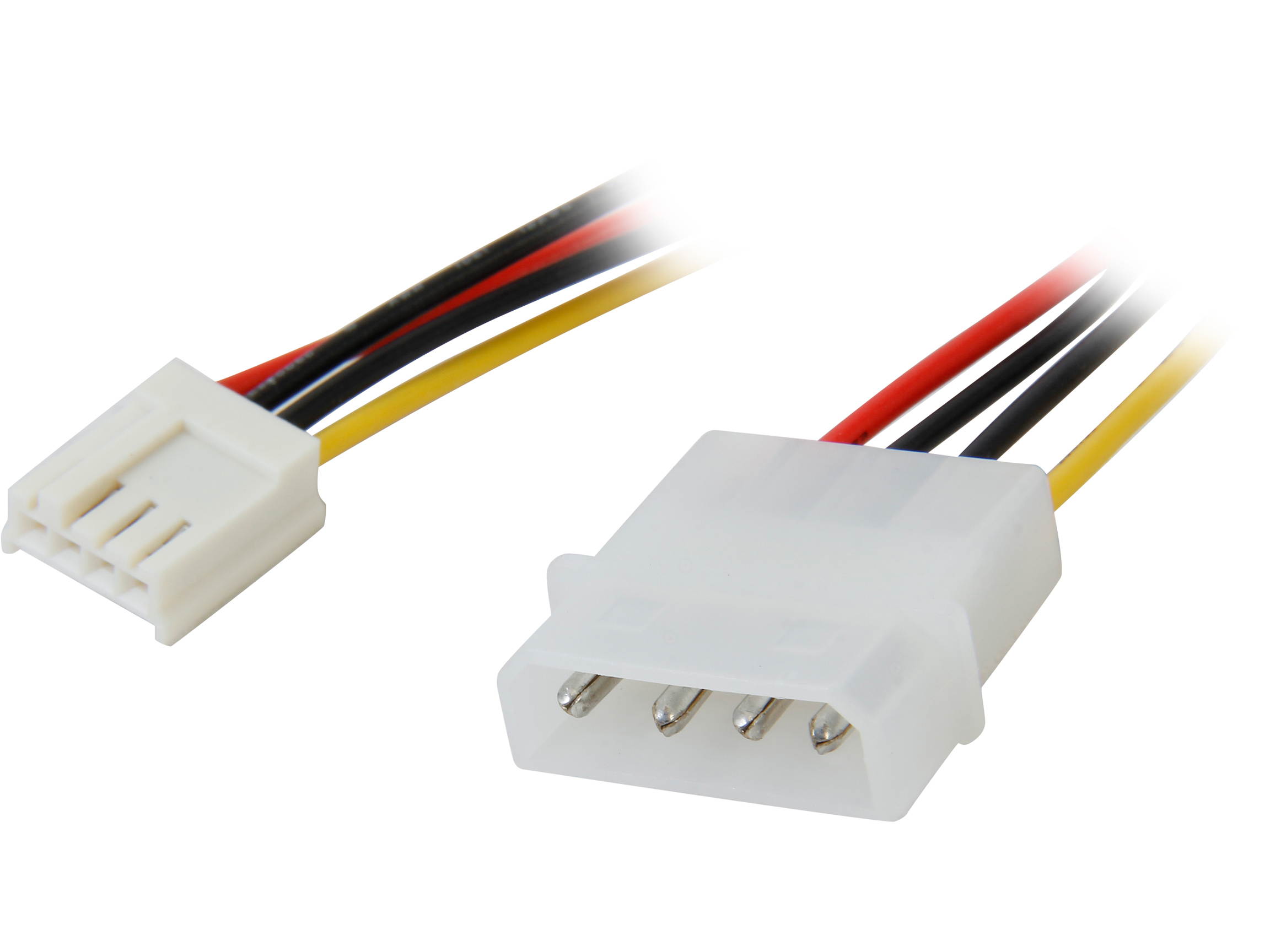 Nippon Labs POW-05206 6.1 in. 5.25 Male to 3.5 Female Internal DC Adaptor Cable