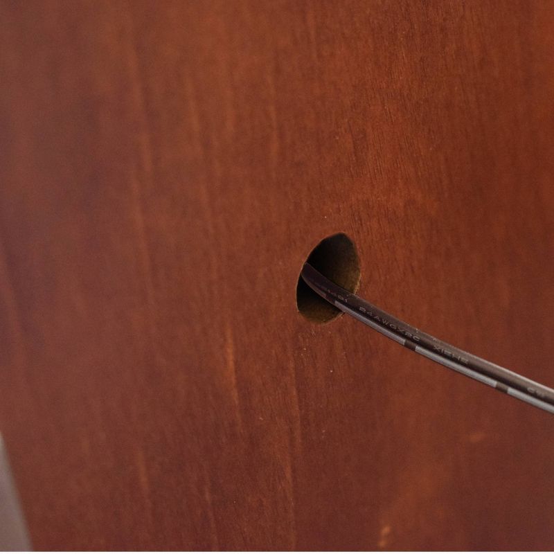 Hathaway Brookline Electronic Dartboard Cabinet Set - Walnut