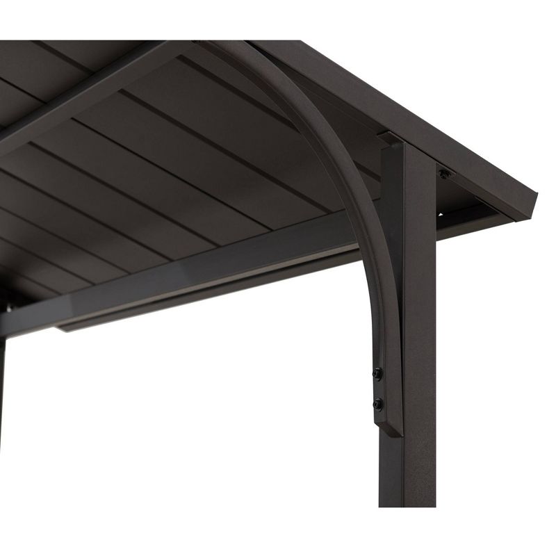 8.5' Elysium Attached Louvered Pergola - Vita