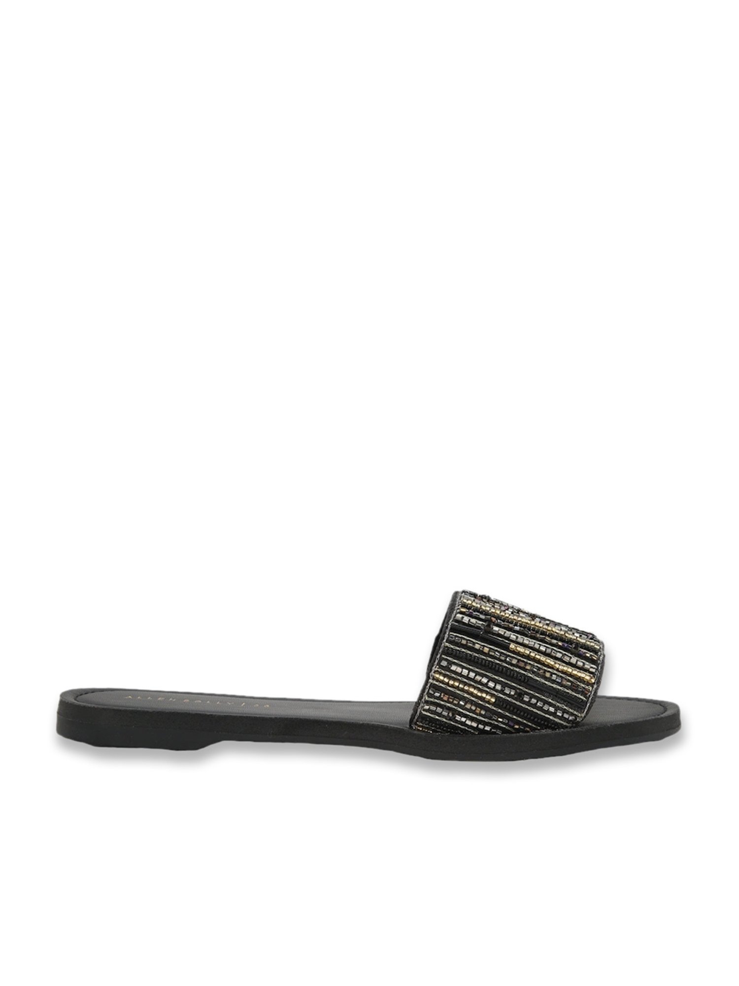 Allen Solly Women's Black Slides