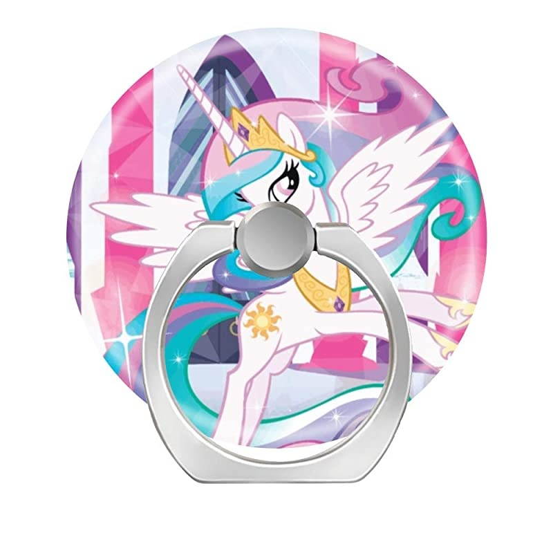 Phone Ring Holder Finger Kickstand360 Degree Rotation Stand Grip with Car Mount Compatible with All Smartphone Princess Celestia My Little Pony