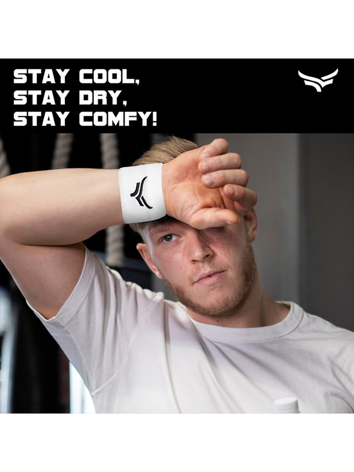 Xtrim Unisex Hand/Wrist Band (White) Size - Free Size