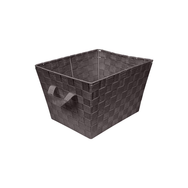 Simplify Small 10" Woven Storage Bin Brown