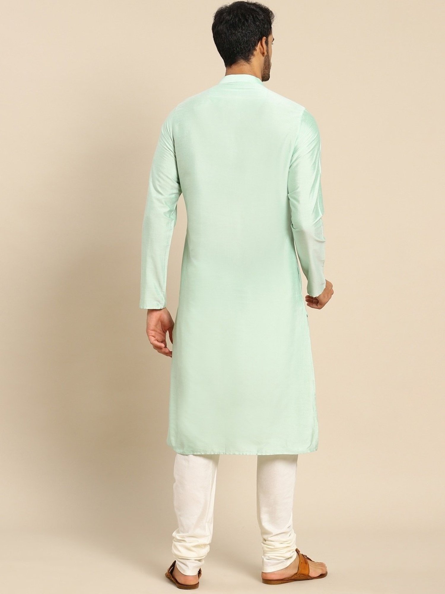 KISAH Sea Green Regular Fit Kurta Bottom Set