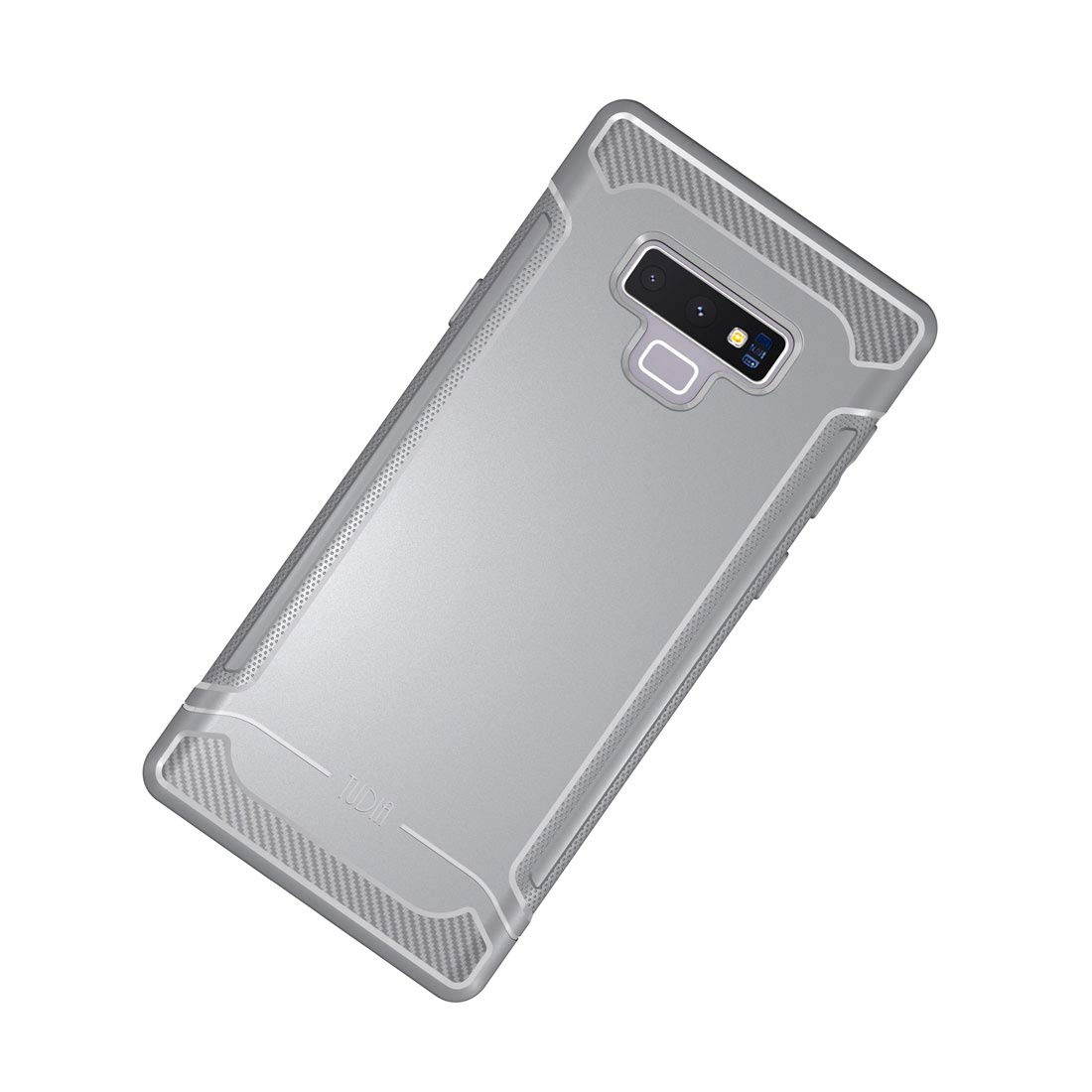 Galaxy Note 9 Case, TUDIA [Linn] Ultra Slim Lightweight Carbon Fiber Design TPU Bumper Protection Phone Cover for Samsung Galaxy Note 9 (Gray)