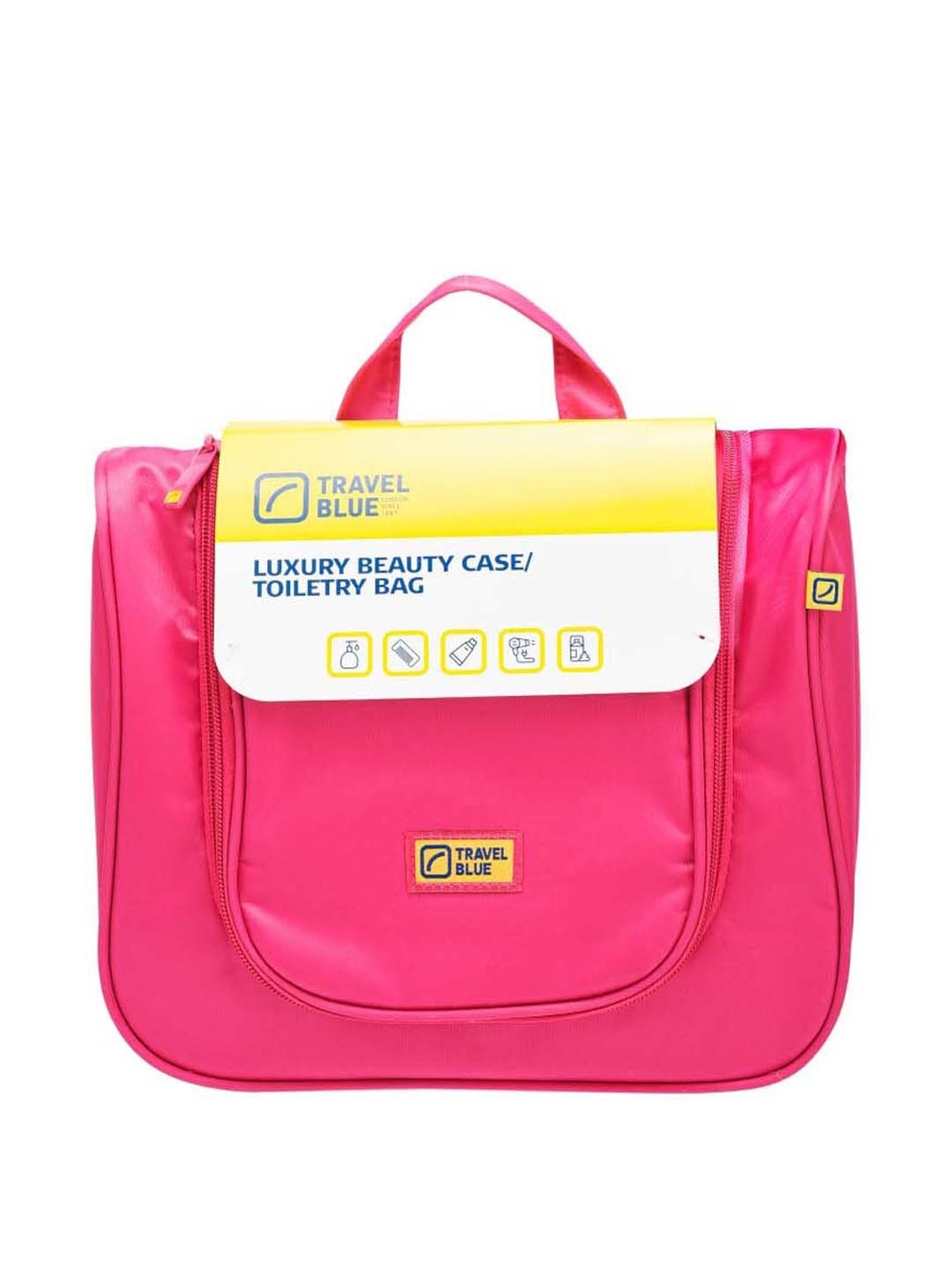 Travel Blue Pink Solid Toiletry Pouch