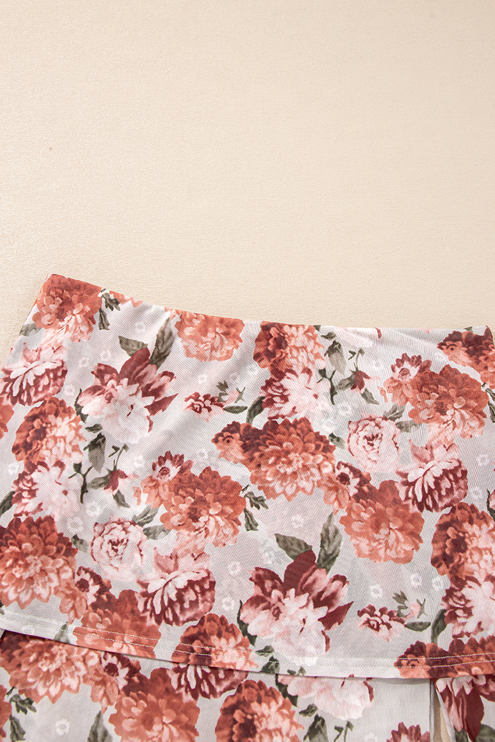 Rose Red Rhinestone Mesh Long Sleeve Bodysuit