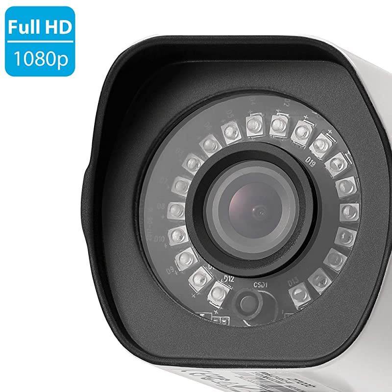 Security Camera Outdoor,  Wireless Camera, 1080p Night Vision, IP65 Weatherproof, WiFi Cameras for Home Security
