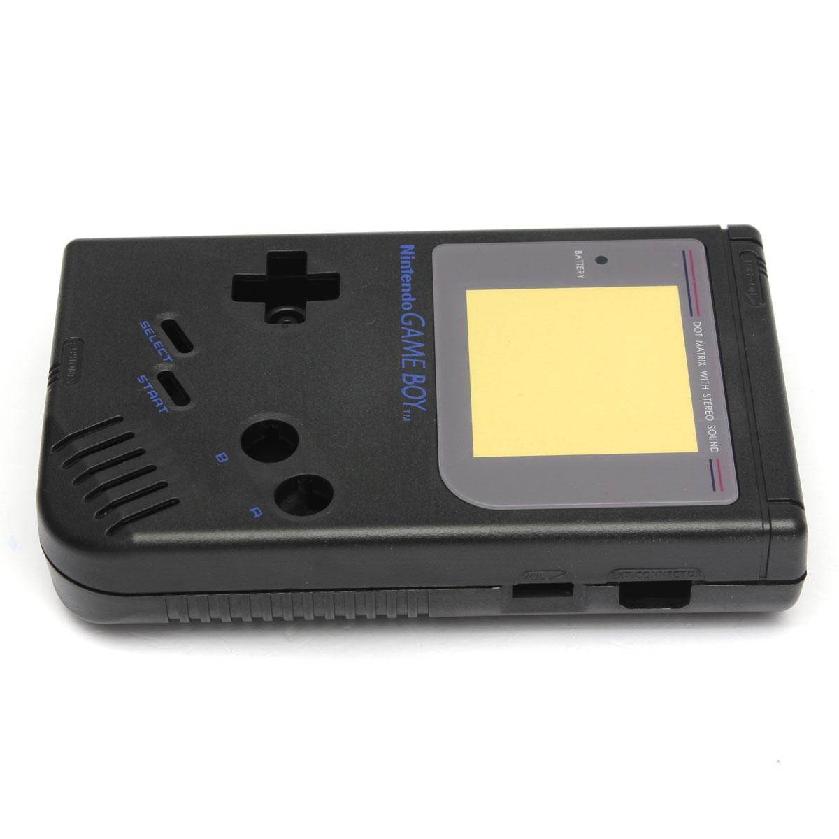 4 Colors Full Shell Housing Replacement Repair Pack Case Cover Kit For GBC Game Boy Color Grey - black