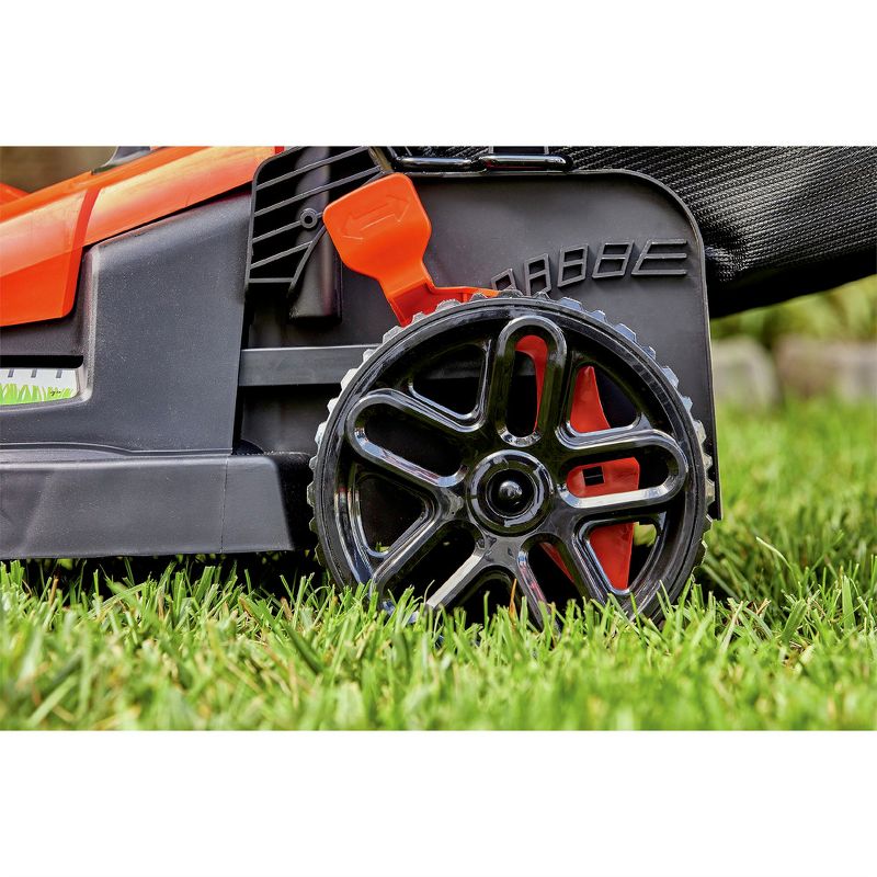 Black & Decker BEMW472BHR 120V 10 Amp Brushed 15 in. Corded Electric Lawn Mower with Comfort Grip Handle