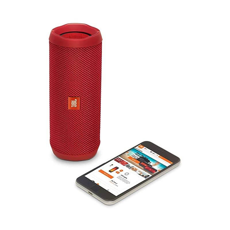 Flip 4 Waterproof Portable Bluetooth Speaker - Red