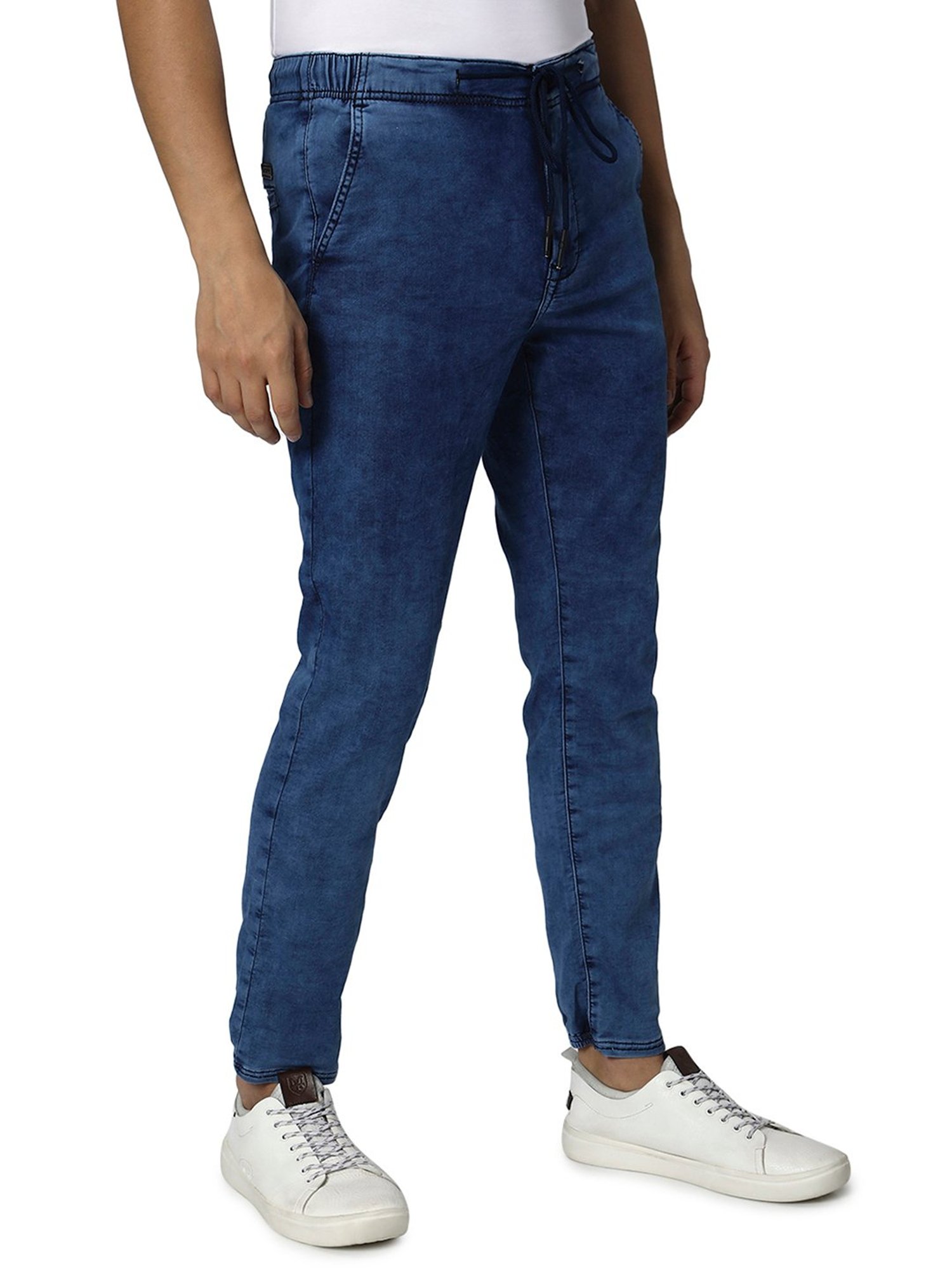 Mufti Blue Regular Fit Low Rise Jeans