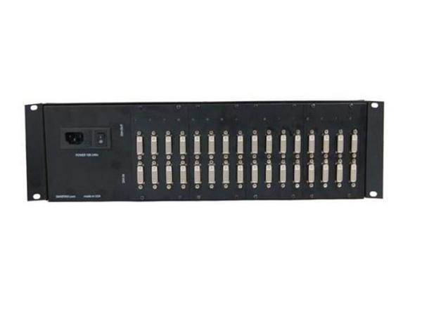 Smart AVI - RK-DVS-TX8S - SmartAVI Powered Rack/Chassis with DVI-D 2-Port CAT6 STP Transmitter with Local Loop - 8 Input