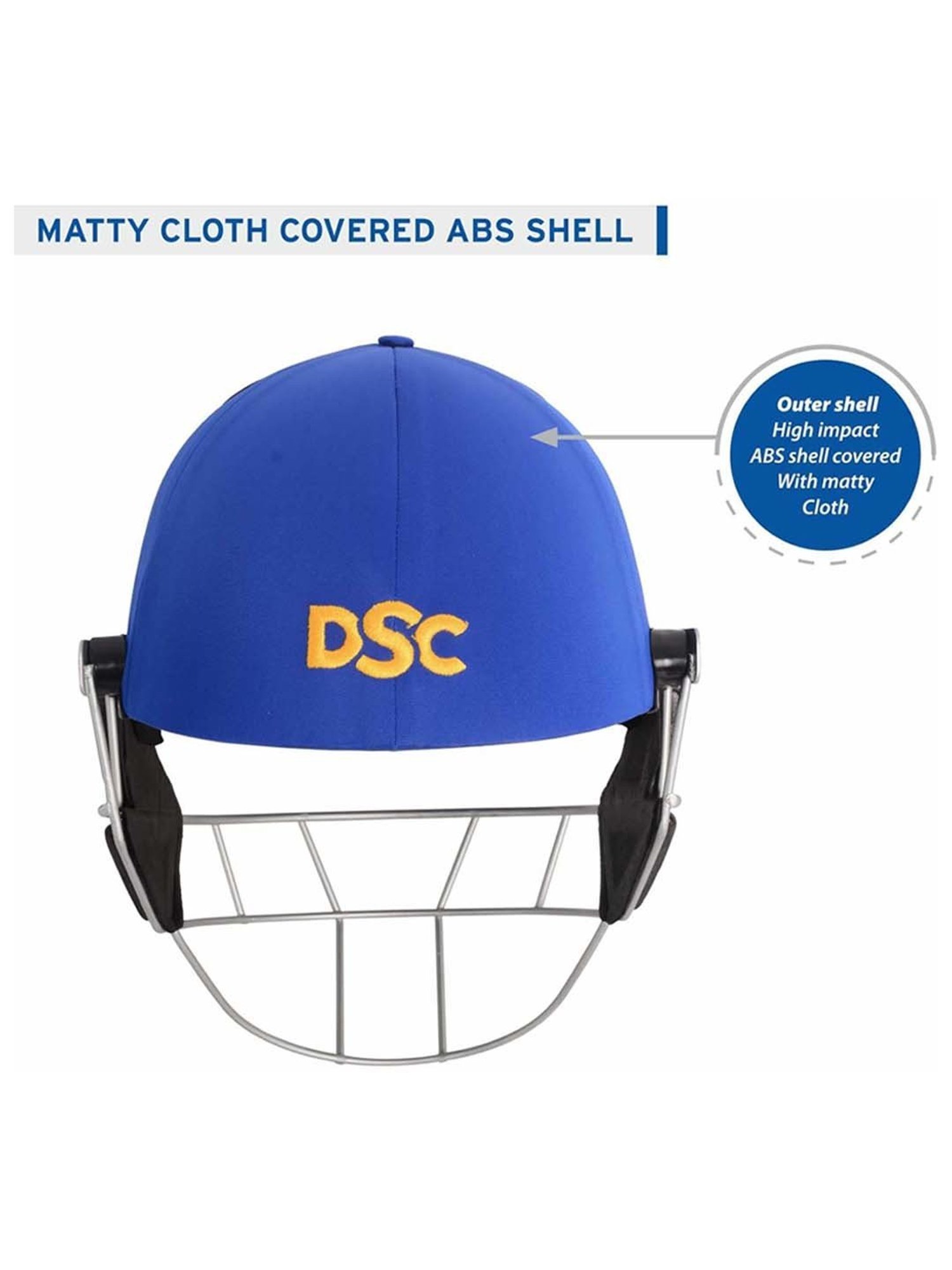 DSC Scud LITE Titanium Premium Cricket Helmet with Neck Guard Size - L