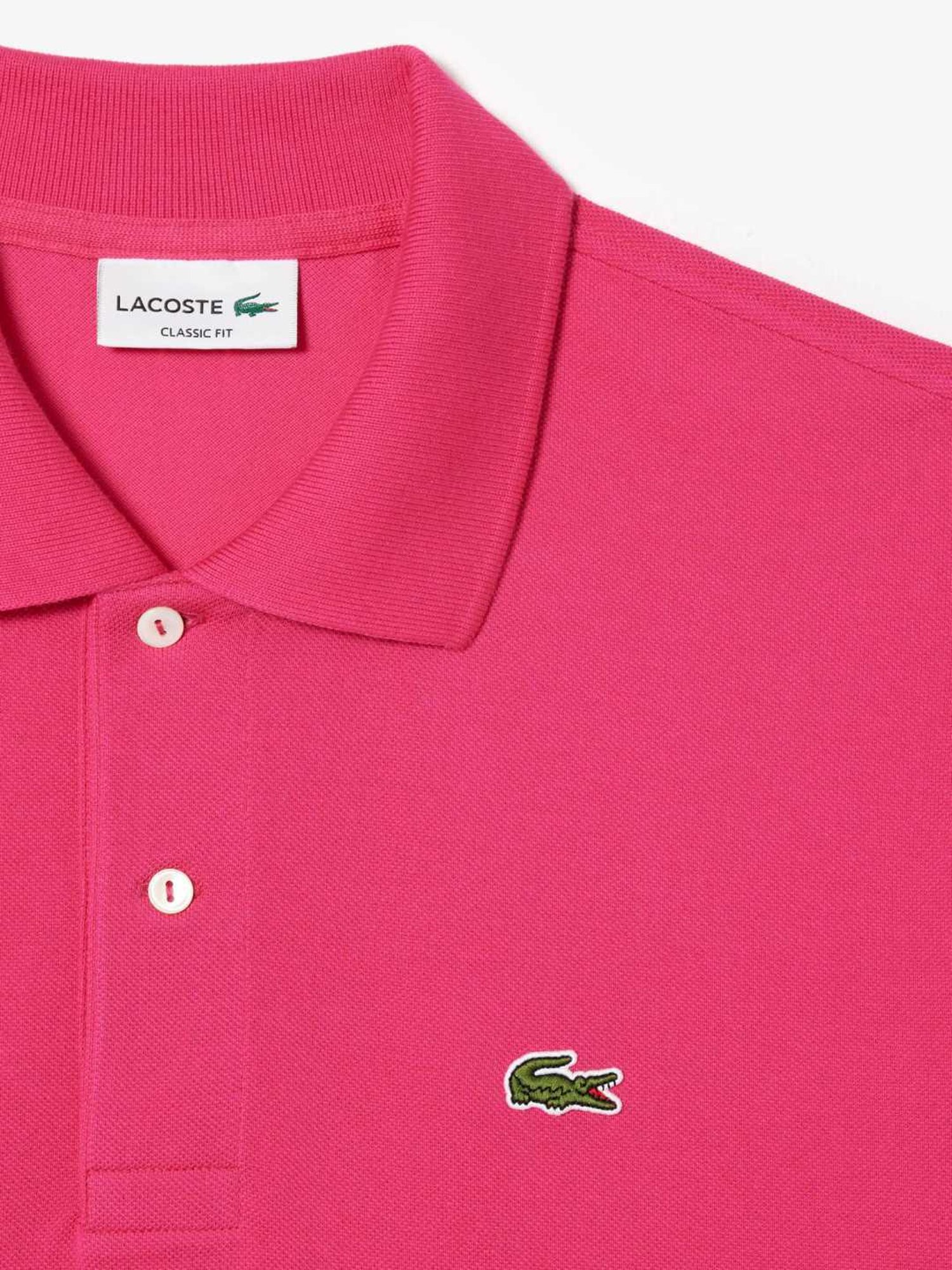 Lacoste Pink Cotton Classic Fit Polo T-Shirt