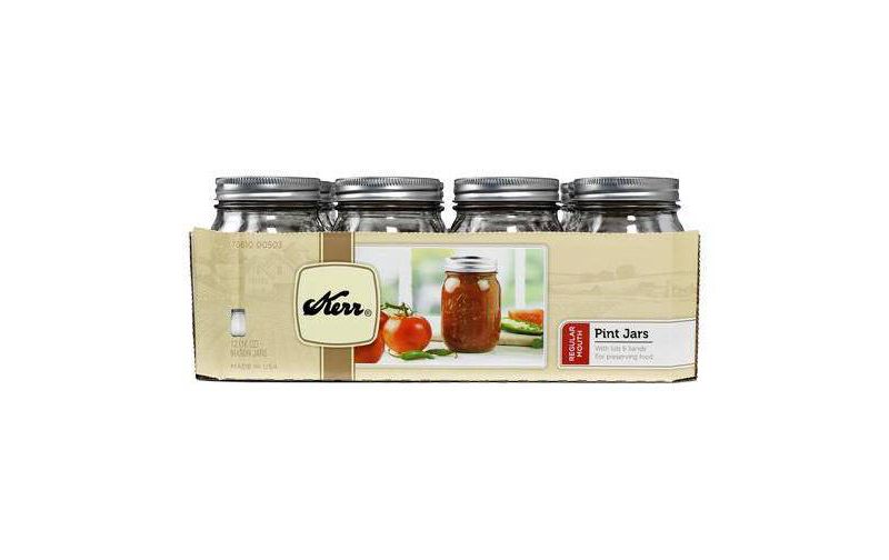 Kerr 1 Pint 12ct Canning Jars Regular Mouth