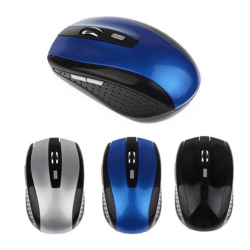 2.4G Wireless Mouse Portable Optical 6 Buttons 1200 DPI Mice For Computer PC Laptop Gamer Black Blue Green Red Color Mouse