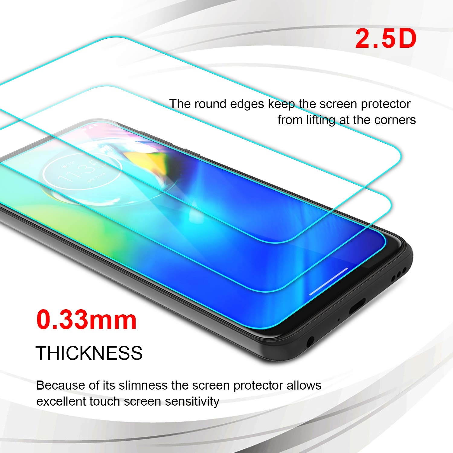 Moshi Vitros Clear Case for iPhone 11 - For Apple iPhone 11 Smartphone - Clear, Raven Black - High Gloss