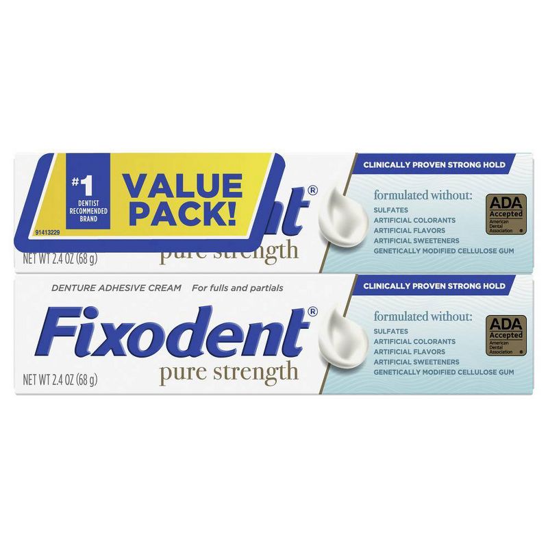 Denture Fixodent Pure - 2.4oz/2pk
