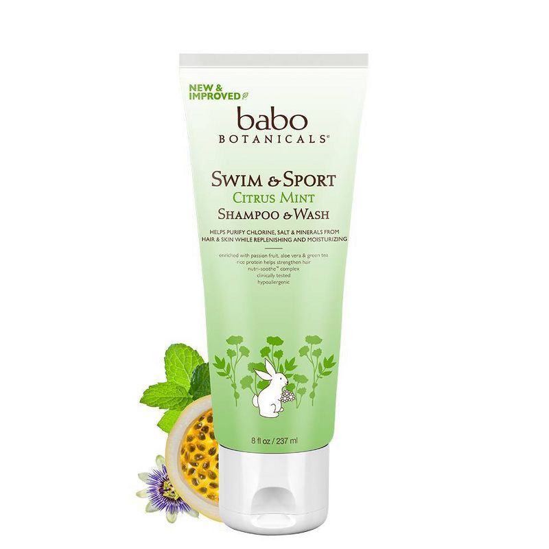 Babo Botanicals Swim & Sport Citrus Mint Baby Shampoo & Wash - 8 fl oz