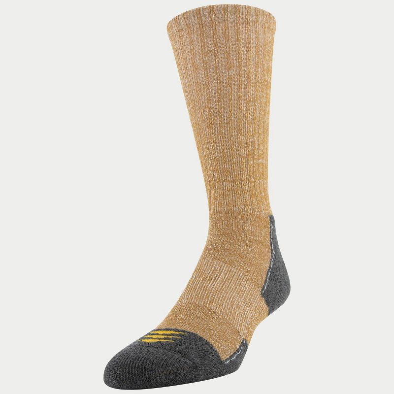 PowerSox Men's Workwear 6pk Crew Athletic Socks - Rust/Teal 6-12.5