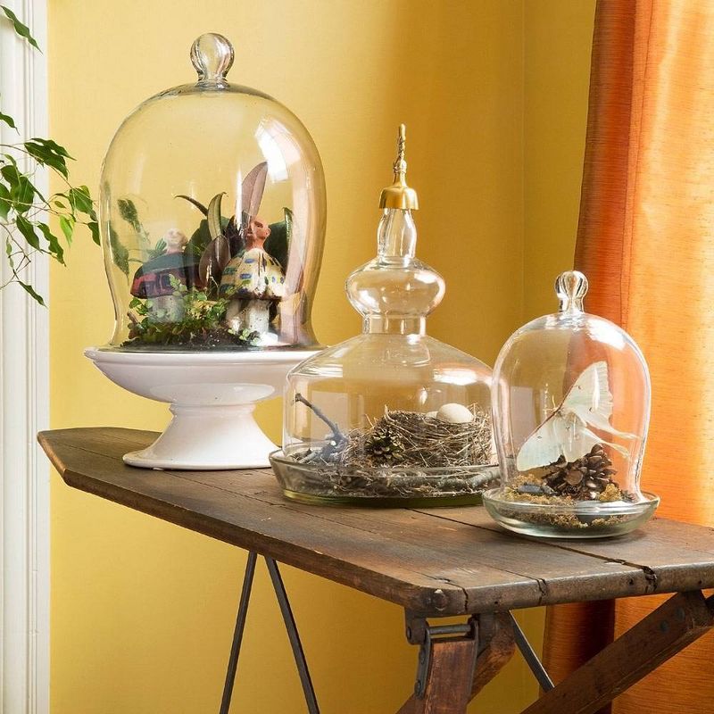 8" Glass Classic Miniature Bell Jar Cloche - ACHLA Designs