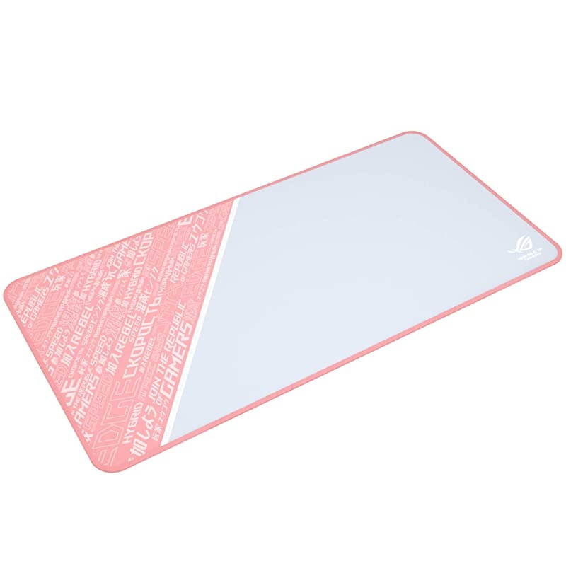 ROG Sheath PNK Limited Edition Extended Gaming Mouse Pad UltraSmooth Surface for PixelPrecise Mouse Control | Durable AntiFray Stitching | NonSlip Rubber Base | Light Portable