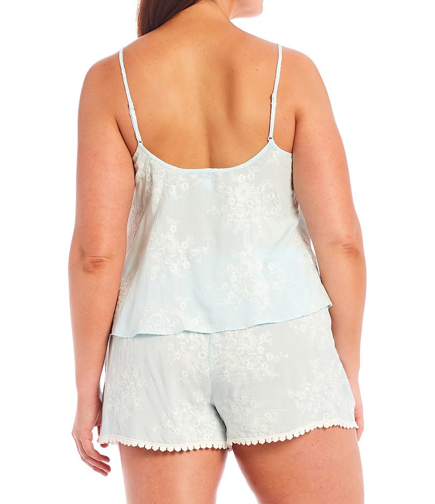 In Bloom by Jonquil Plus Bird Song Embroidered Coordinating Pajama Set