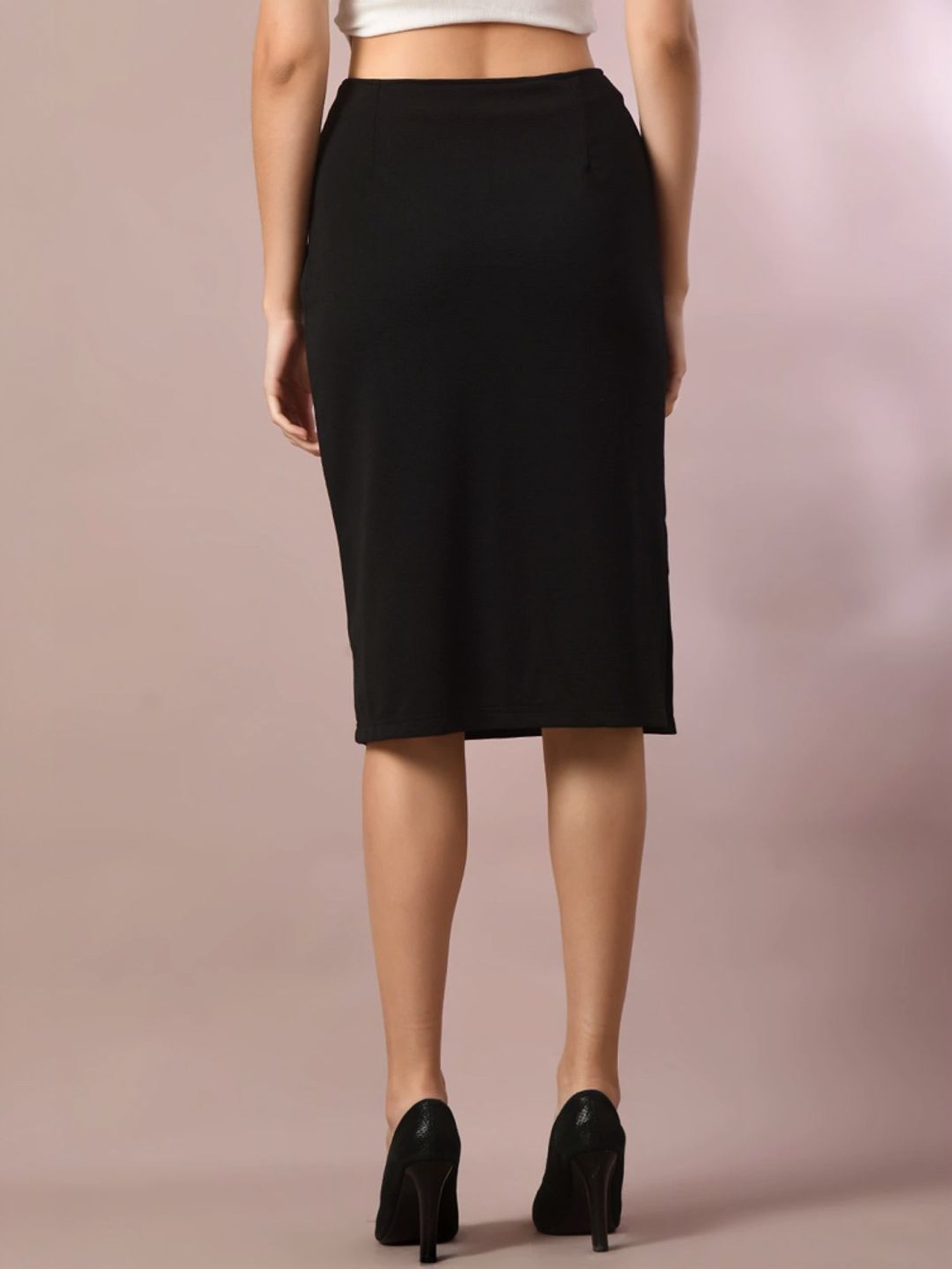 Myshka Black Bodycon Skirt