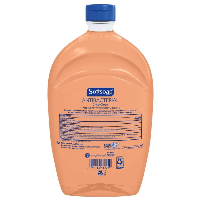 Softsoap Antibacterial Liquid Hand Soap Refill - Crisp Clean - 50 fl oz
