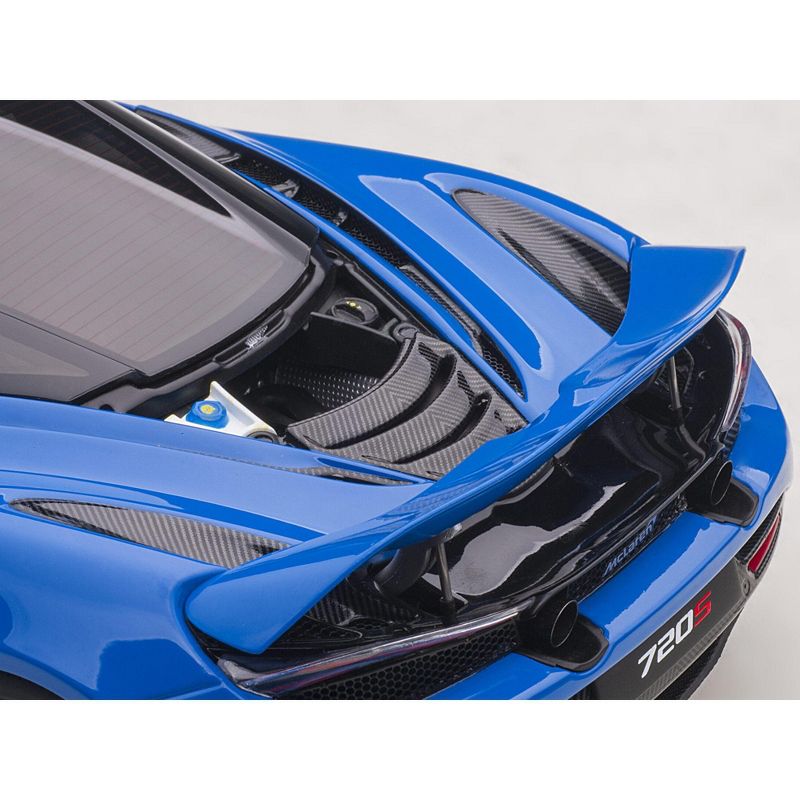 McLaren 720S Paris Blue Metallic with Black Top 1/18 Model Car by Autoart