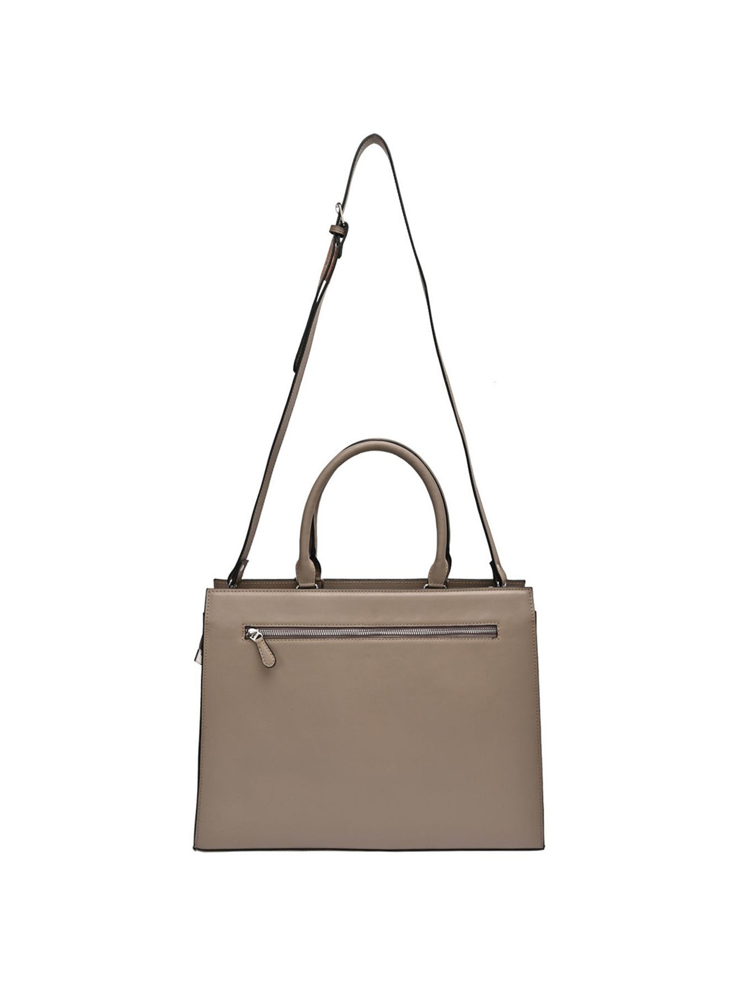 Horra Grey Solid Laptop Handbag