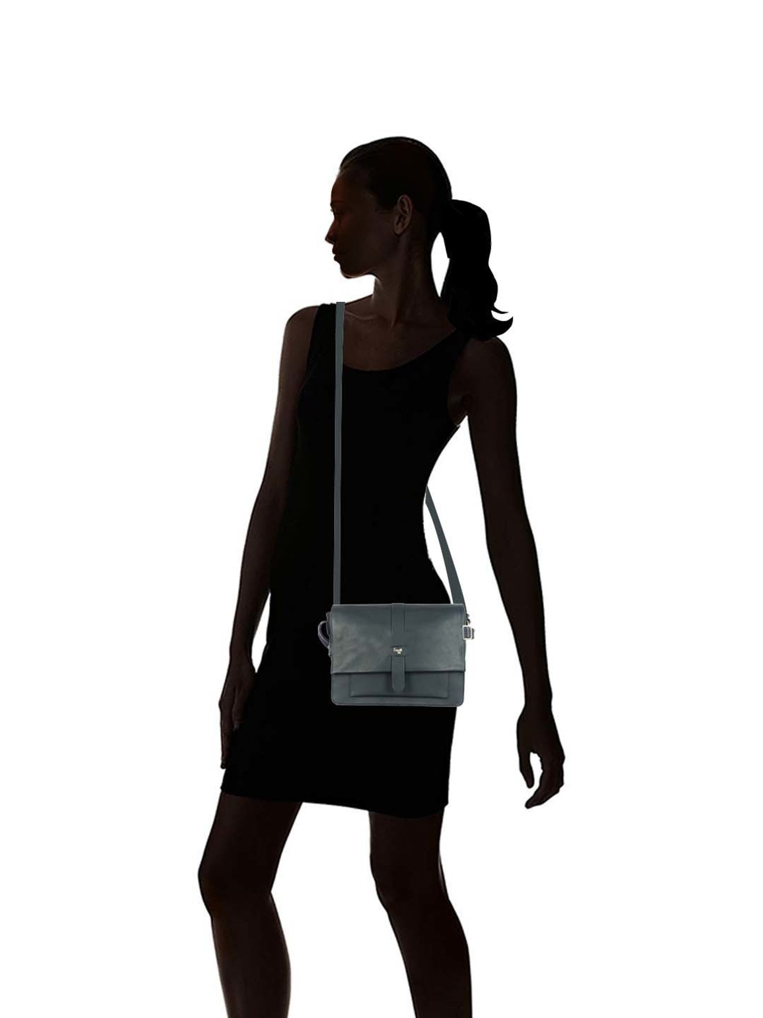 Baggit Blue Solid Large Messenger Bag