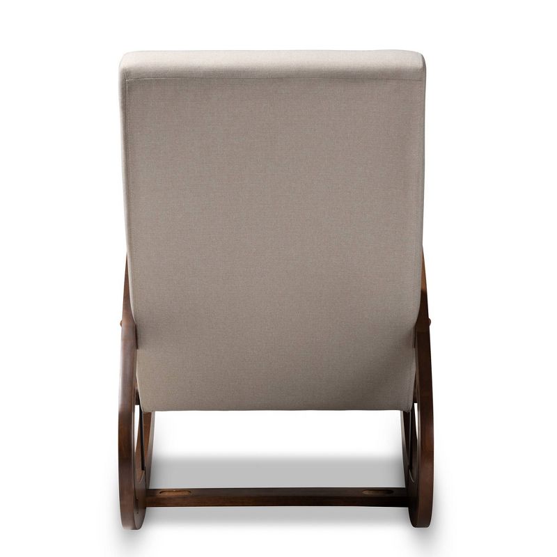 Wooden Rocking Chair Brown - Benzara
