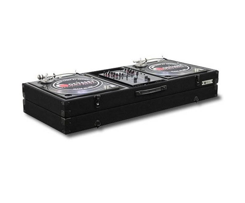 Odyssey Economy Battle Mode Pro DJ Turntable Mixer Coffin Case - Black (2 Pack)