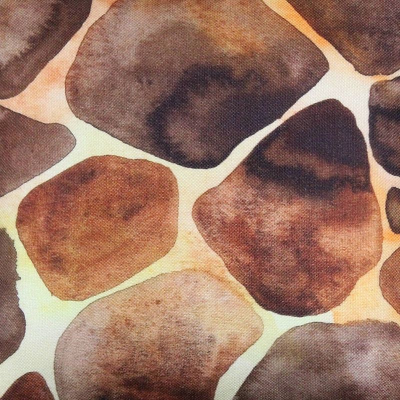 18"x18" Giraffe Reversible Square Pillow Blue - Edie@Home