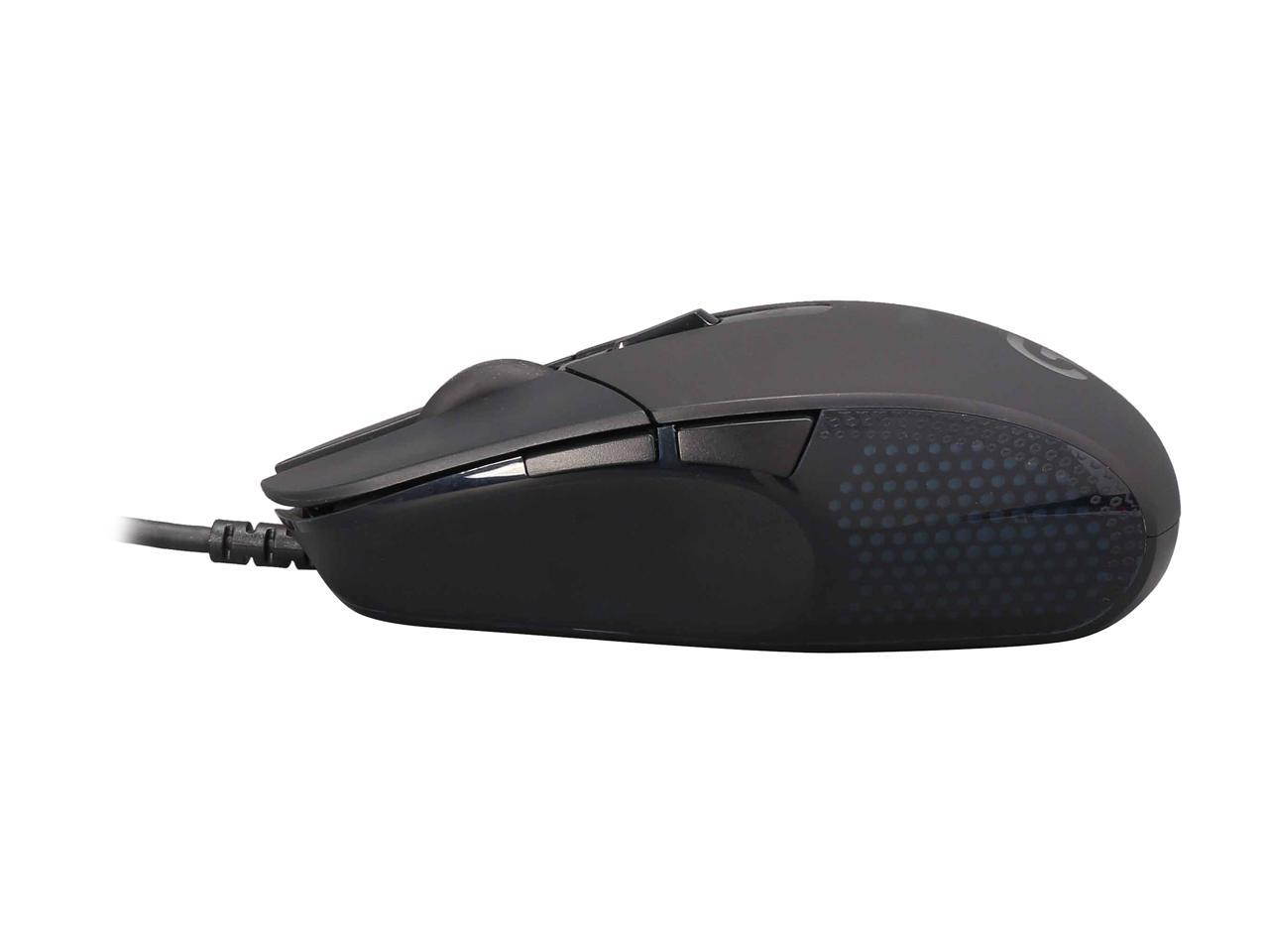 Logitech G302 Daedalus Prime Moba 910-004205 Black 6 Buttons 1 x Wheel USB Wired Delta Zero sensor 4000 dpi Gaming Mouse