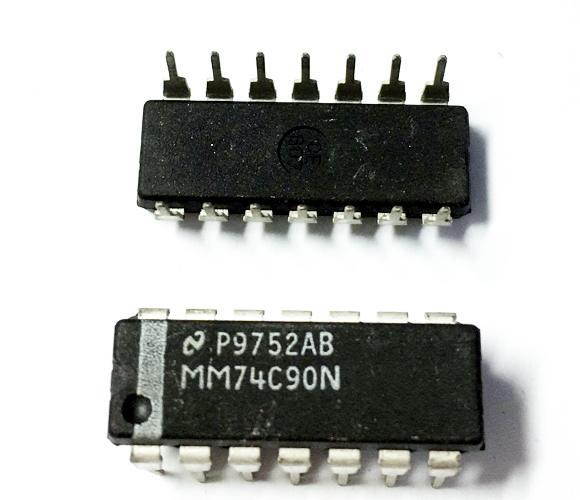2PCS MM74C90N 74C90N MM74C90 74C90 IC DIP-14