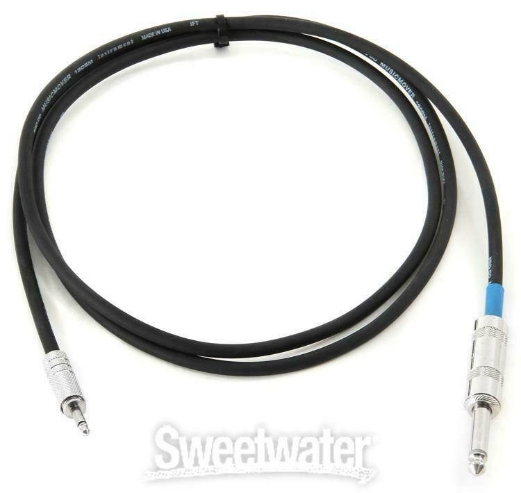 Pro Co PMQ-5 Excellines 3.5mm TS Male to 1/4" TS Male Cable - 5 foot