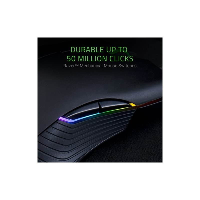 Lancehead Tournament Edition Ambidextrous Gaming Mouse 16K DPI Optical Sensor Chroma RGB Lighting 8 Programmable Buttons Mechanical Switches Classic Black