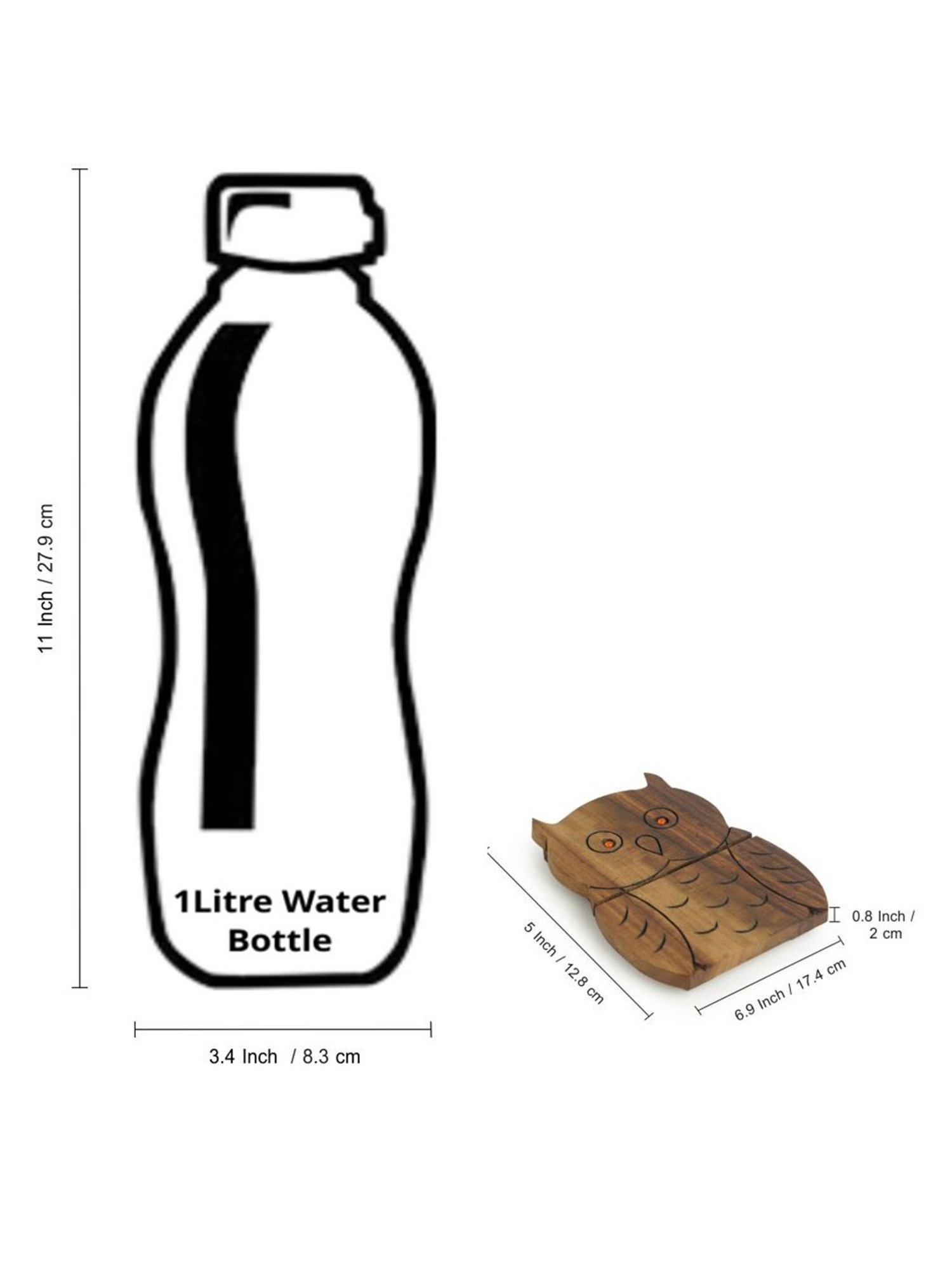 ExclusiveLane 'A Happy-Go-Lucky Owl' Hand Carved Trivet In Sheesham Wood