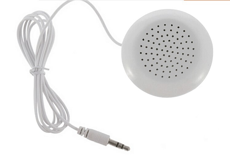 F06085 Mini 3.5mm Pillow Speaker for MP3 / MP4 Music Player Color White