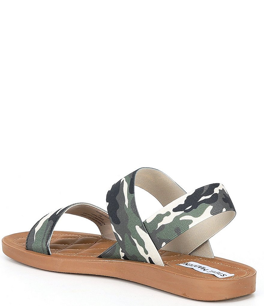 Steve Madden Rafa Camo Print Elastic Sandals