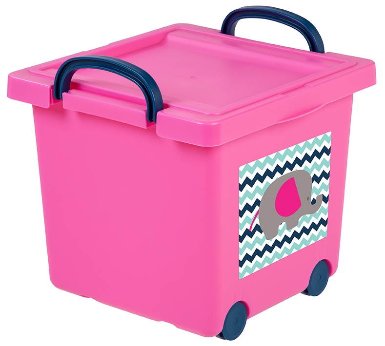 IRIS Toy Storage Box, 1 Pack, Pink