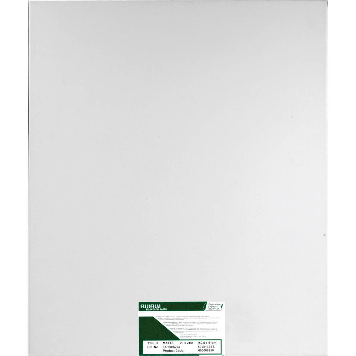 Fujifilm Fujicolor Crystal Archive Type II Paper (20 x 24", Matte, 50 Sheets)